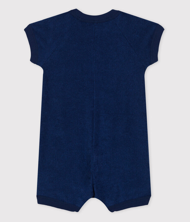 Babies' Terry Playsuit MEDIEVAL blue