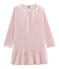 Girls' Ribbed Nightdress FLEUR pink/IMPATIENCE pink