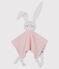 Babies' Ribbed Bunny Comforter CHARME pink/MARSHMALLOW white