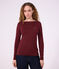 Women's sailor collared cotton T-shirt with long sleeves TRUFFE