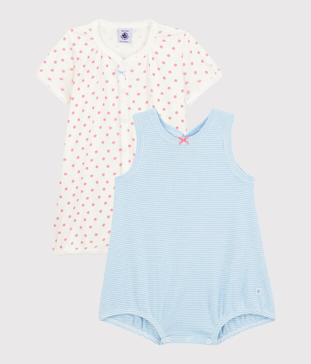 Cotton Playsuits - 2-Pack multicolor