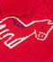 Babies' jumper in a wool and cotton knit with a horse design TERKUIT red/AVALANCHE