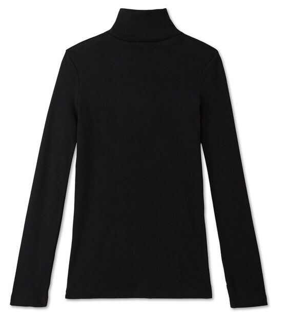 Women's plain polo neck NOIR black