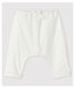 Babies' White Poplin Organic Cotton Trousers