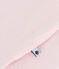 Babies' footless cotton pyjamas with a Peter Pan collar FLEUR pink