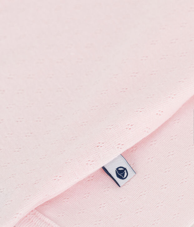 Babies' footless cotton pyjamas with a Peter Pan collar FLEUR