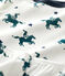 Boys' Knight Print Cotton Pyjamas MARSHMALLOW white/MULTICO white