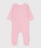 Babies' Spotted Ribbed Sleepsuit ECUME white/TERKUIT red