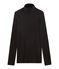 Women's light cotton polo neck NOIR black