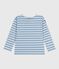 Children's cotton Breton top ADRIATIC blue/MILK