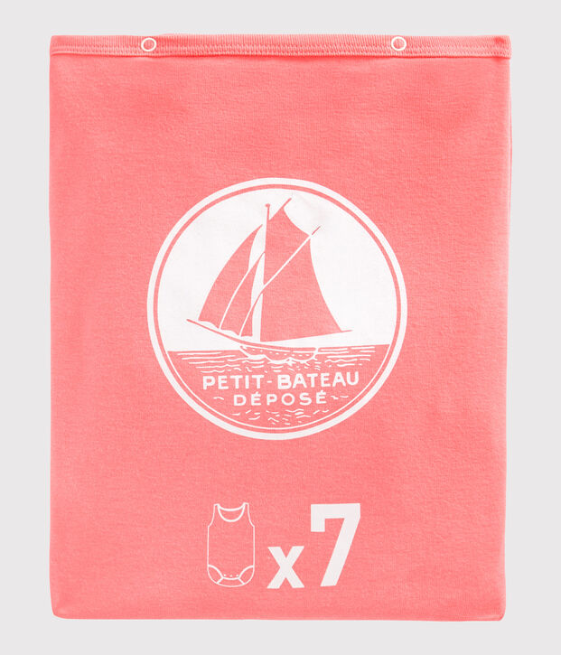 Baby girls' surprise collection of strappy bodysuits - 7-pack multicolor