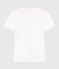 Women's short-sleeved rib knit Iconic Cocotte T-shirt ECUME white