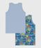 Pack of children's cotton tank tops printed with cars variante 1