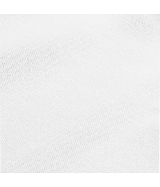 Baby short-sleeved plain cotton envelope-neck bodysuit Ecume white