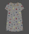 Girls' Glow-In-The-Dark Cotton Nightdress MARSHMALLOW white/MULTICO white