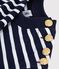 Women's cotton Breton top SMOKING blue/MARSHMALLOW white
