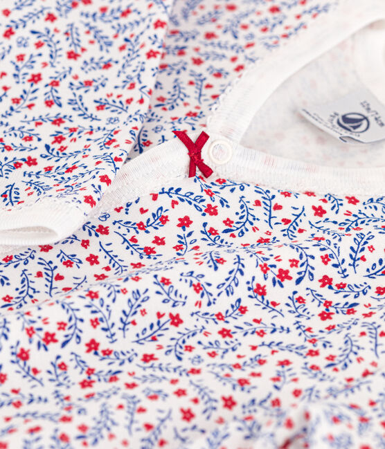 Floral Cotton Sleepsuit MARSHMALLOW white/MULTICO white
