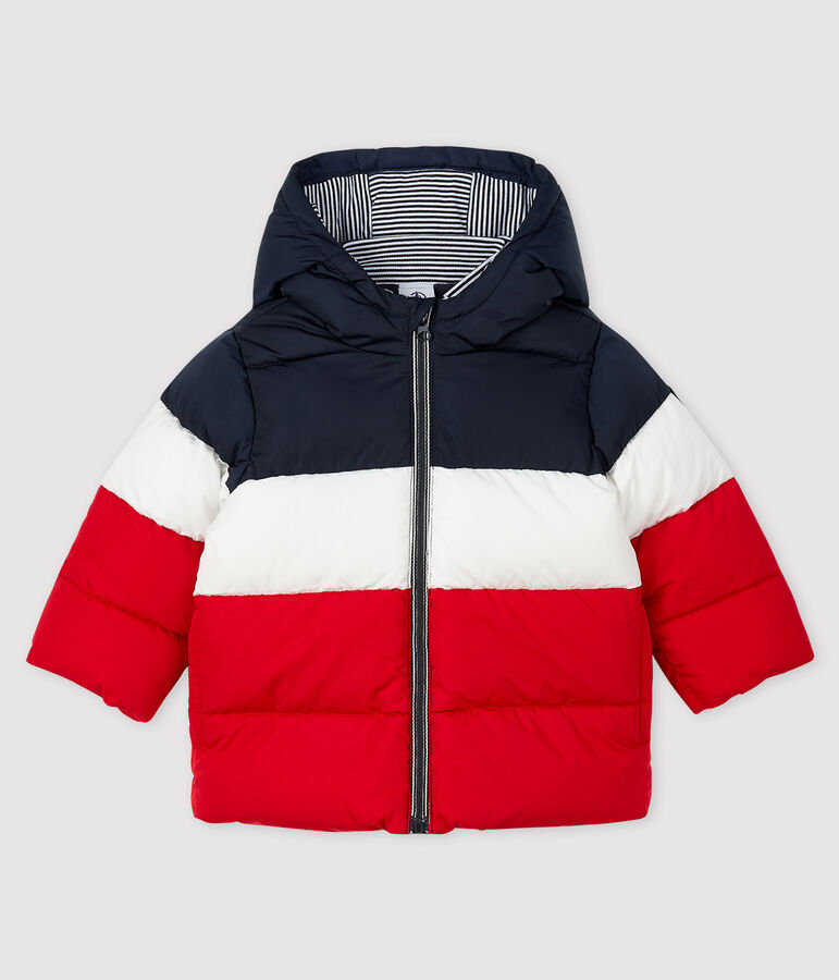 Baby boy's quilted puffer jacket SMOKING blue/MULTICO white