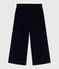 Children's plain corduroy trousers SMOKING blue