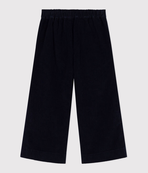 Children's plain corduroy trousers blue