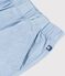 Children's Bermuda shorts in plain cotton blue