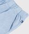Children's Bermuda shorts in plain cotton blue