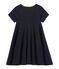 Girl's lightweight jersey dress Abysse blue