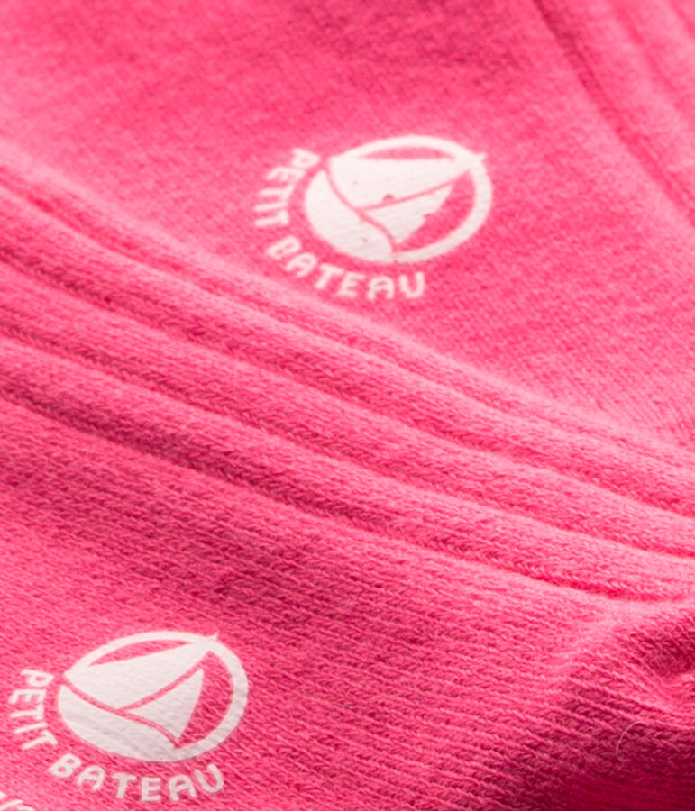 Plain socks Peony pink