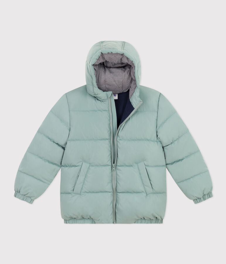 Children's unisex puffer jacket green