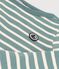 Unisex Children's Striped Cotton Top BRUT green/AVALANCHE white