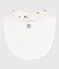 Babies' Patterned Cotton Bib MARSHMALLOW white/MULTICO white