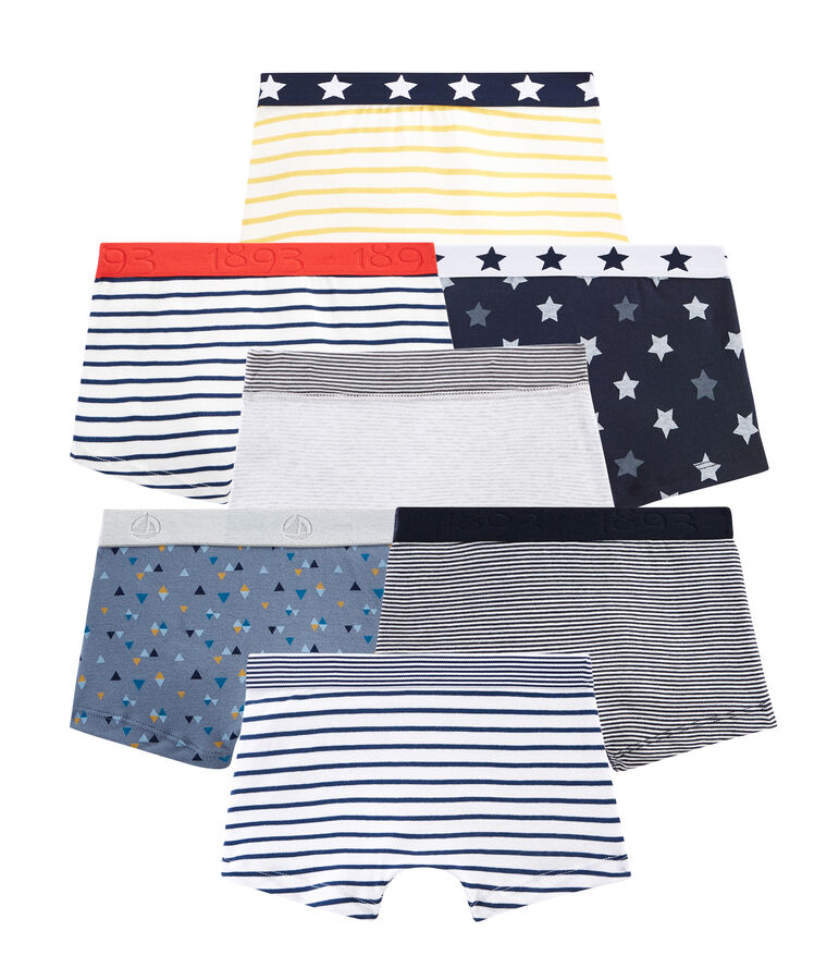 Surprise pack of 7 pairs of boxers for boys multicolor