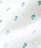 Baby boy's print velour sleeping bag MARSHMALLOW white/MULTICO white