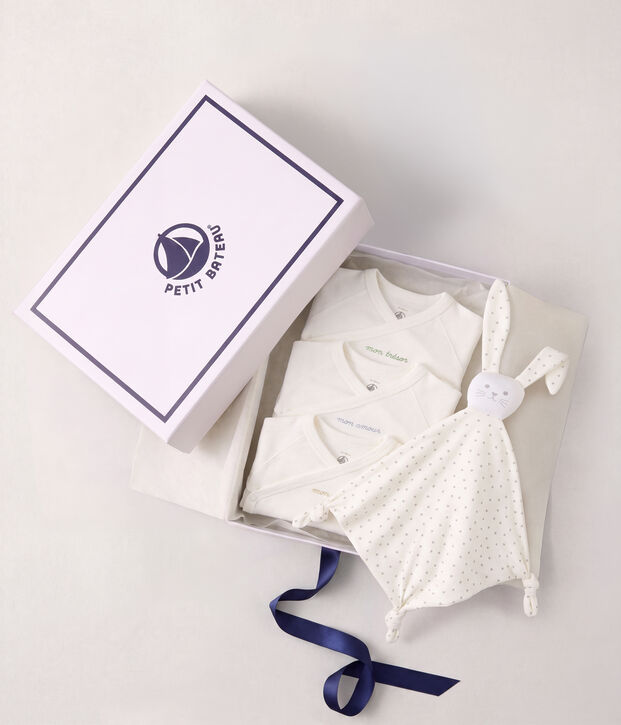 Newborn babies' embroidered cotton gift set multicolor