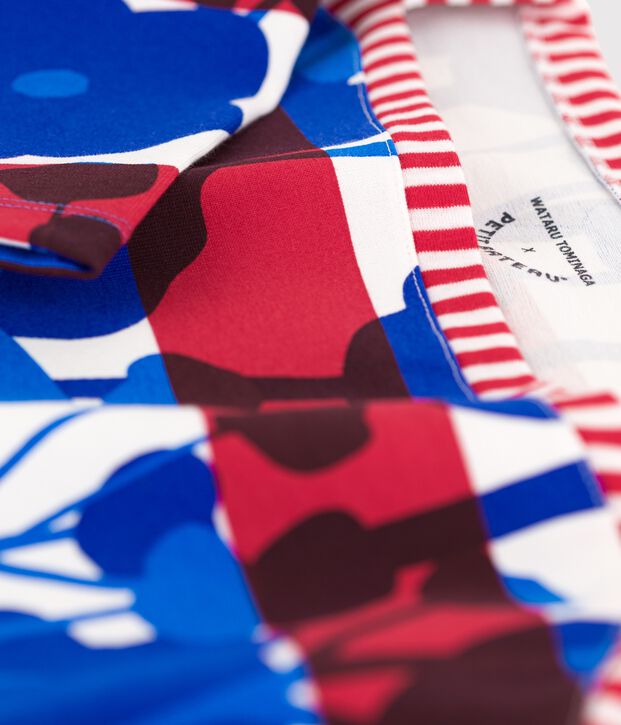 Hy&egrave;res edition women's Breton top white/multicolor