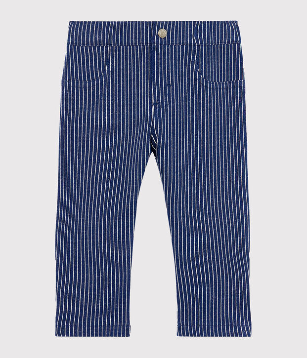Baby Boys' Striped Knit Trousers blue/white