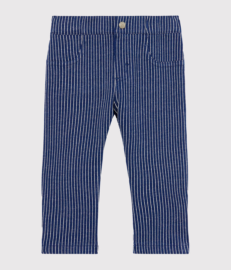 Baby Boys' Striped Knit Trousers blue/white