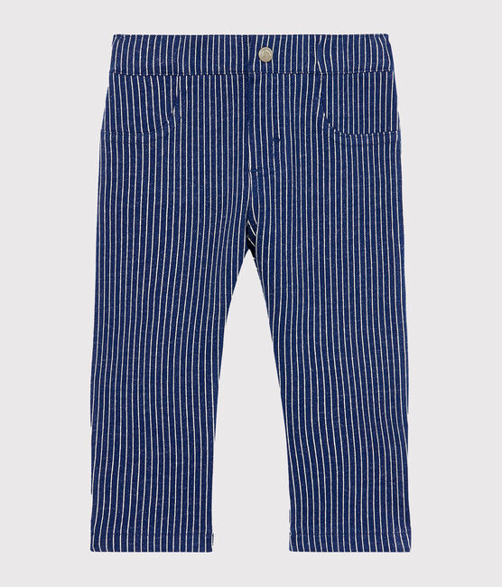 Baby Boys' Striped Knit Trousers SMOKING blue/MARSHMALLOW white