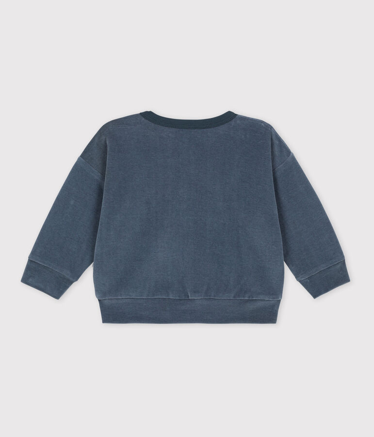 Babies' Velour Sweatshirt grey