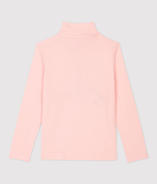 Girls' Cotton Polo Neck pink
