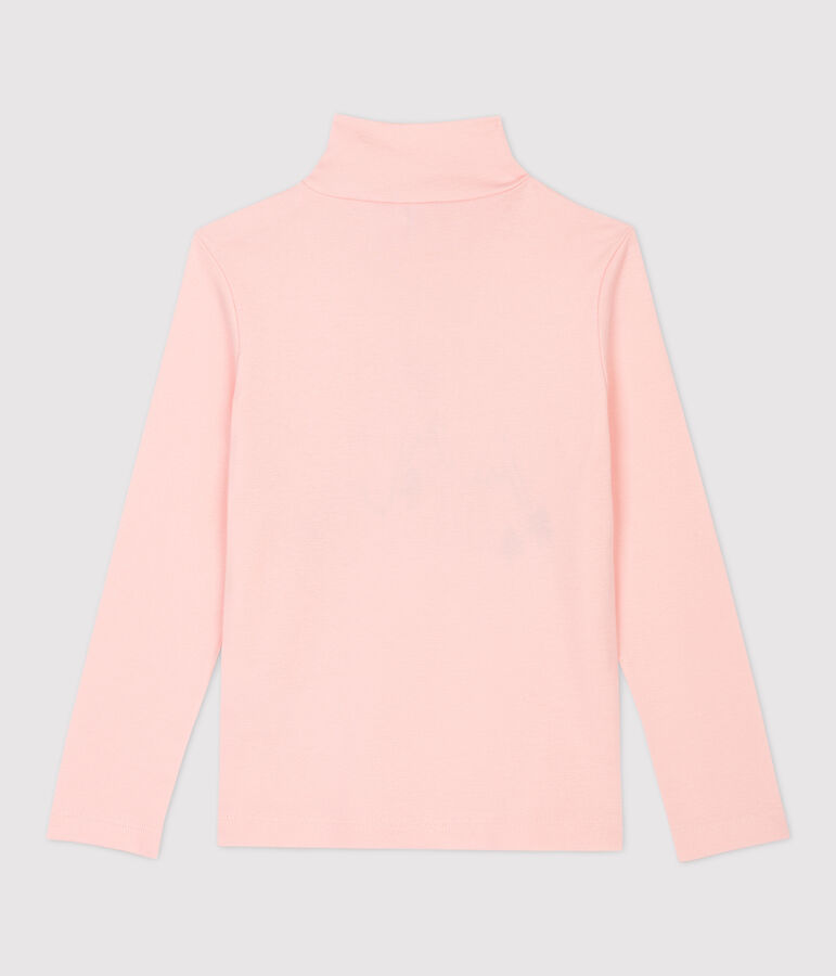 Girls' Cotton Polo Neck pink