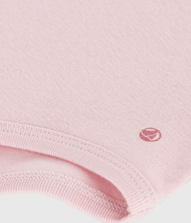 Babies' plain cotton body with a collar JOLI