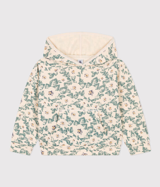  Girls' fleece hoodie AVALANCHE+POLOCHON /MULTICO