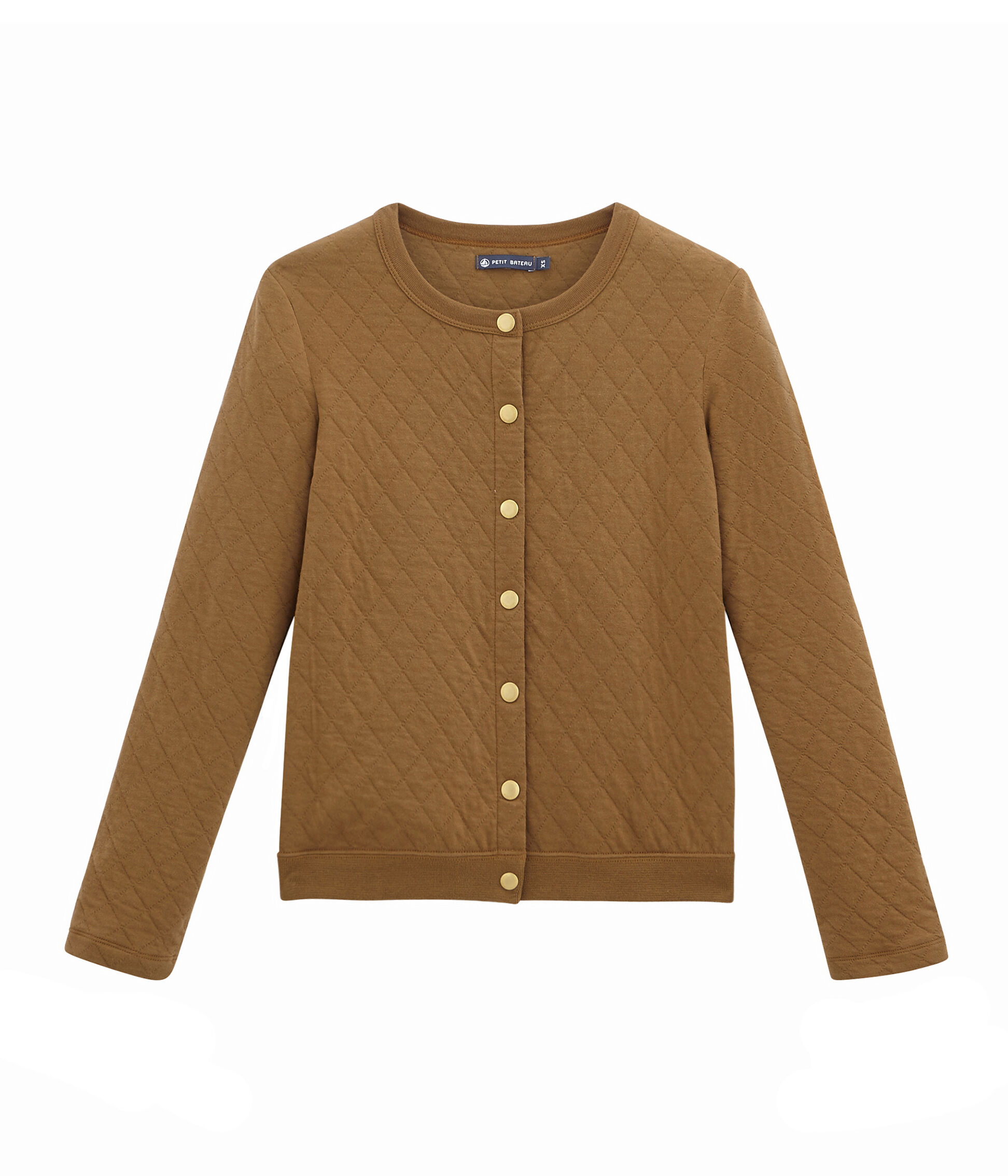 quilted cardigan jacket