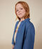 Little girls' long-sleeved denim blouse DENIM CLAIR blue