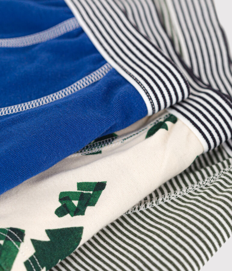 Boys' Chalet Cotton Boxer Shorts - 3-Pack multicolor