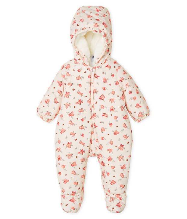 Baby Girls' Print Microfibre Snowsuit pink/multicolor