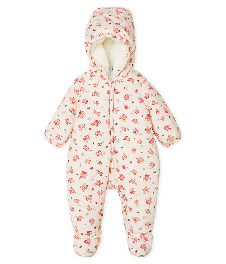 Baby Girls' Print Microfibre Snowsuit pink/multicolor