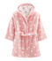 Girls' Terry Bathrobe CHARME pink/MARSHMALLOW white