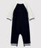 Baby boy's long playsuit SMOKING blue/BELUGA grey